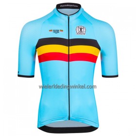 Wielershirt 2023 België Nationaal Team Lichtblauw